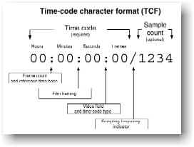 AES31 Timecode Character Format